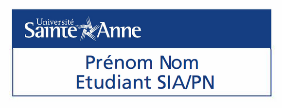 Insigne d'identification -  Nom/Soins infirmiers auxiliaires / Practical Nursing